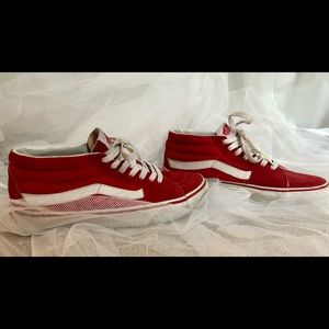 Vans Sk8 Mid Red PRE LOVED M7 W8.5